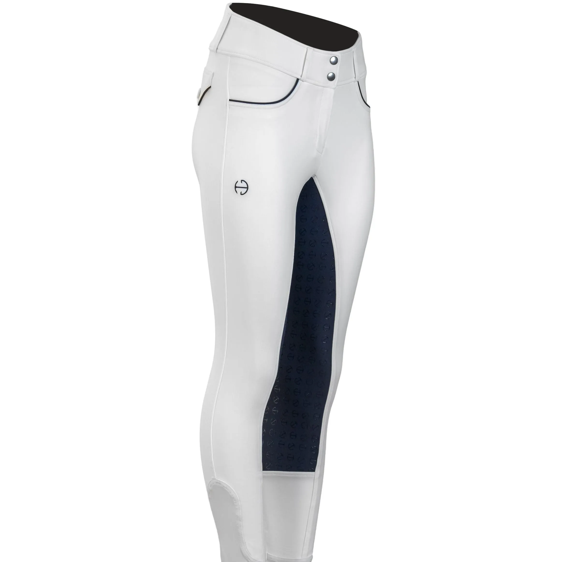 Evolution - High Waisted White Competition Breeches