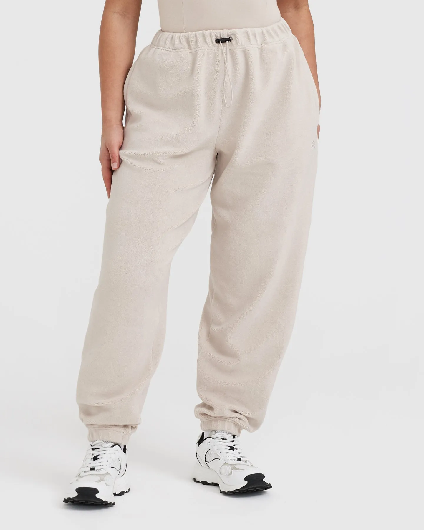 Fleece Oversized Jogger | Sand