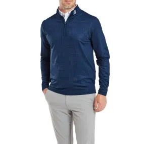 Footjoy Midlayer Glen Plaid imprimé navy