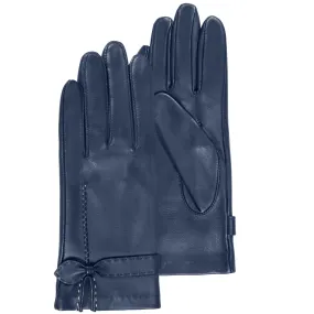 Gants Femme cuir d'agneau nud Marine