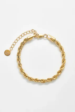 Gold Rope Chain Bracelet