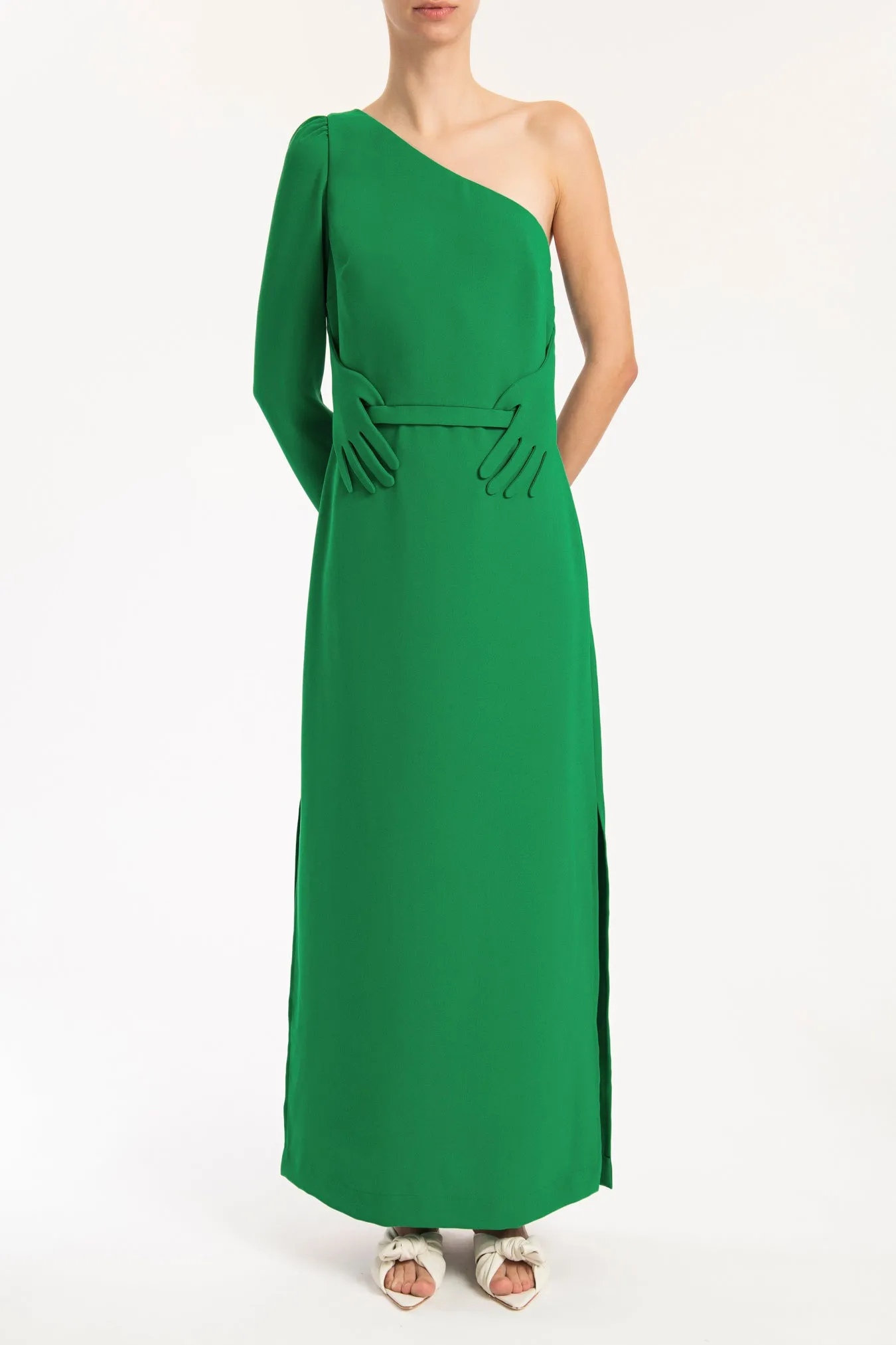 Hands One-Shoulder Long Dress