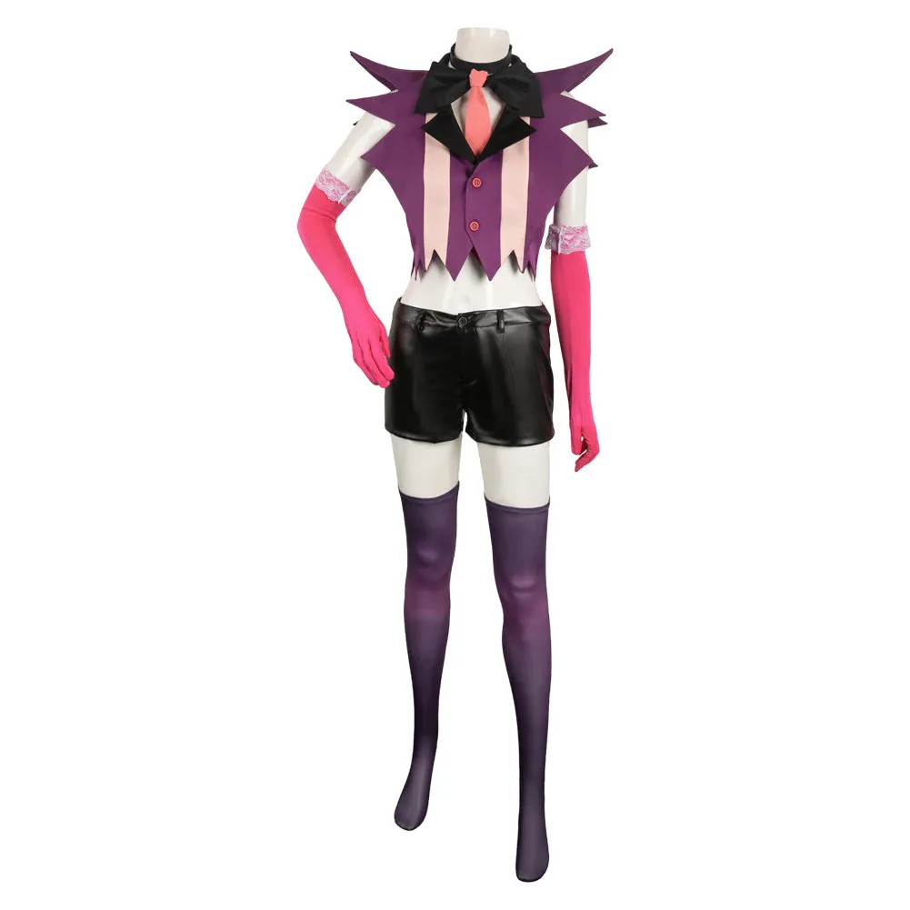 Hazbin Hotel Angel Dust Cosplay Costume Outfits Halloween Carnival Suit