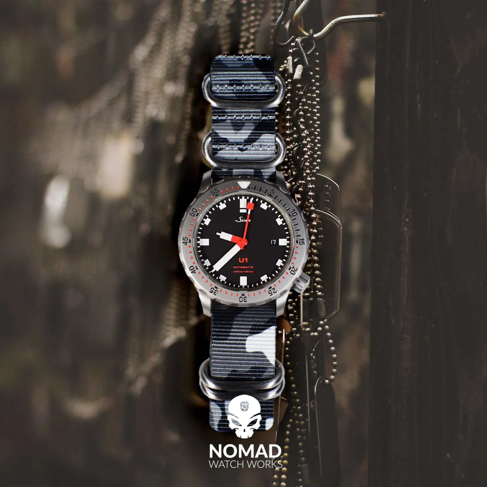 Heavy Duty Zulu Strap in Black Camo