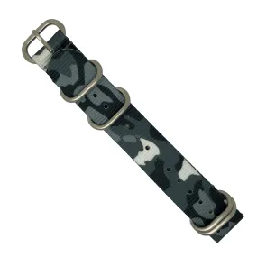 Heavy Duty Zulu Strap in Black Camo