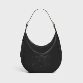 HELOISE CUIR TRIOMPHE BAG IN SUPPLE CALFSKIN - BLACK