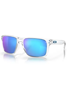 Holbrook XL Polished Clear/Prizm Sapphire Polarized Sunglasses