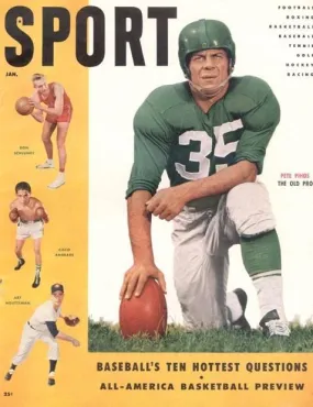 January 1955 Sport Cover (Pete Pihos, Philadelphia Eagles)