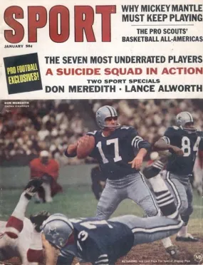 January 1967 SPORT Cover (Don Meredith, Dallas Cowboys)