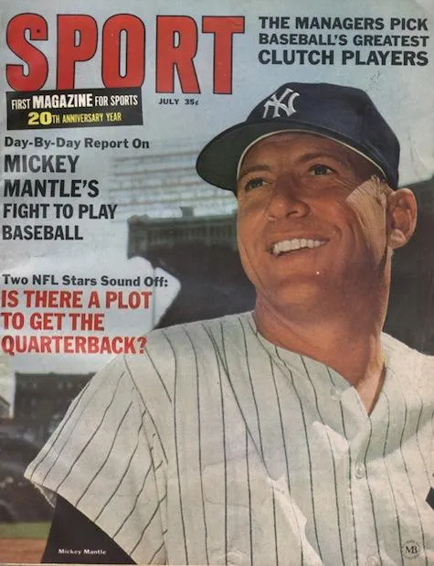 July 1966 SPORT Cover (Mickey Mantle, New York Yankees)