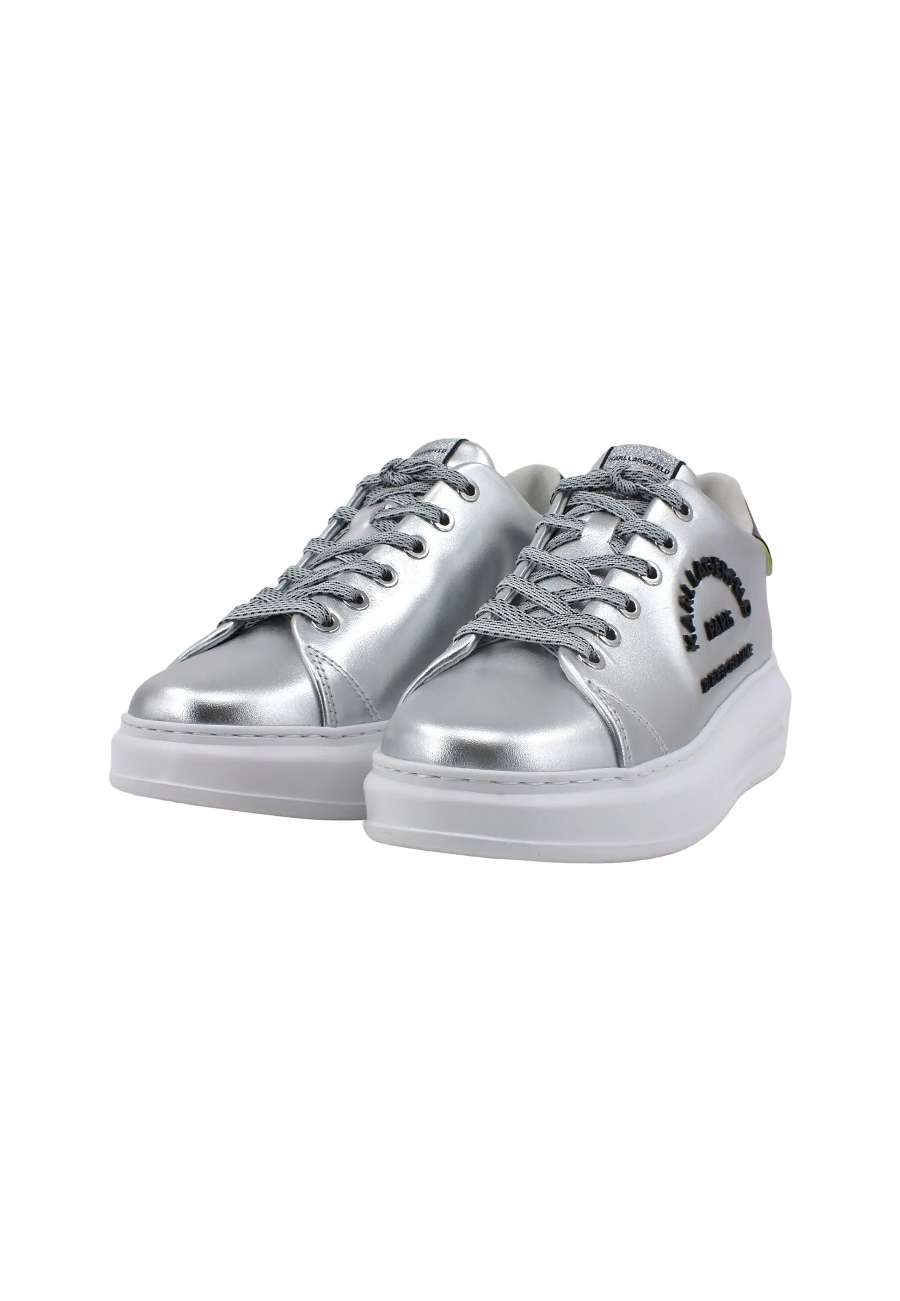 KARL LAGERFELD Kapri Metal Maison Sneaker Donna Silver KL62539D