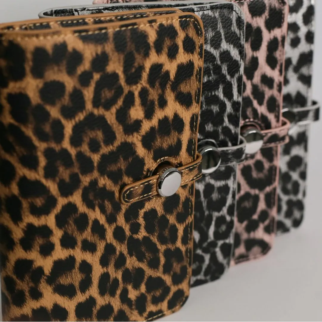 Leopard Print Wallet & Coin Purse - Brown Leopard