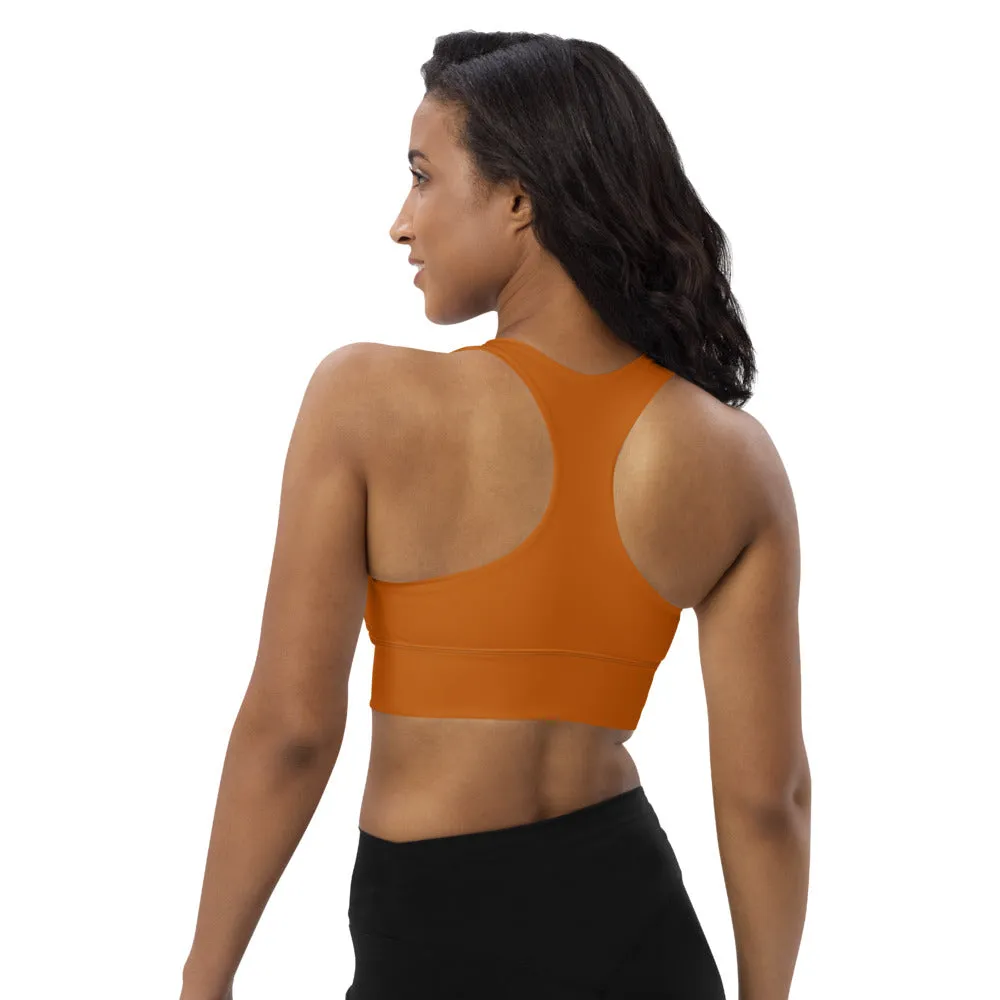 Longline Sports Bra Cinnamon