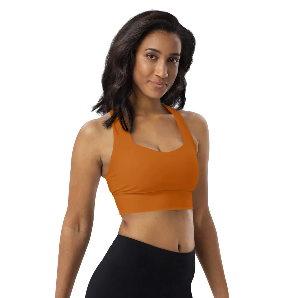 Longline Sports Bra Cinnamon