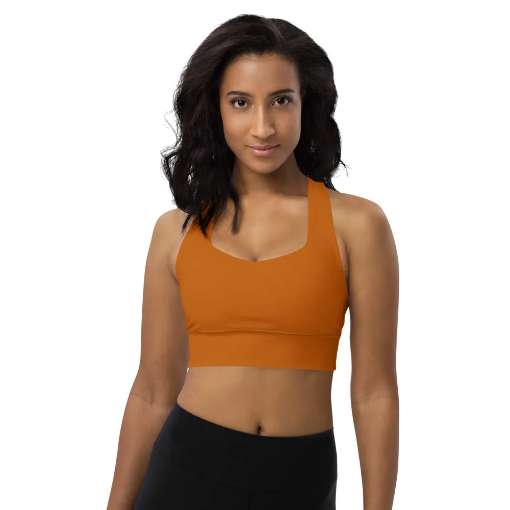 Longline Sports Bra Cinnamon