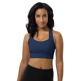 Longline sports bra Navy