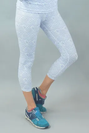 Lotus Legging - Ripple Periwinkle