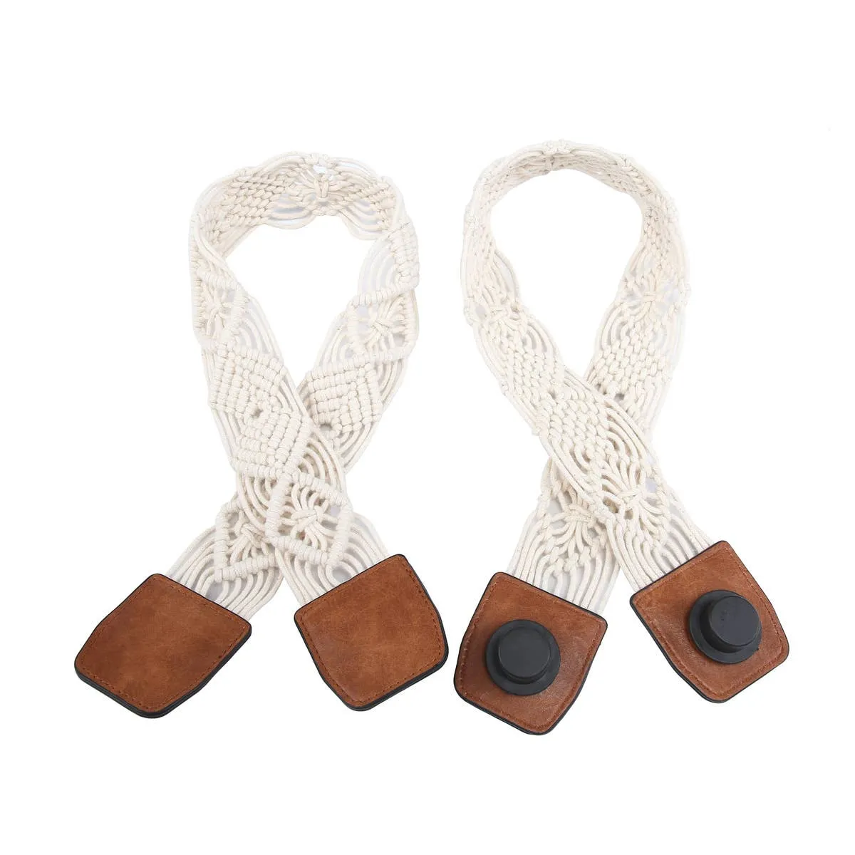 Macrame Straps for Versa Tote Ivory