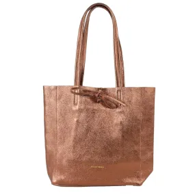 Maison Fanli - Leather Tote - Metallic Bronze