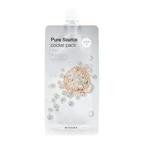 Mascarilla facial MISSHA PURE SOURCE POCKET PACK PEARL