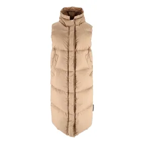 Moncler Padded Goose Down Long Gilet. Size 00