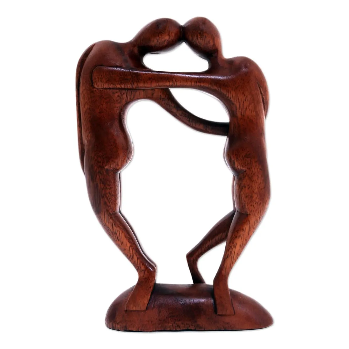 Novica Couple In Love Wood Sculpture