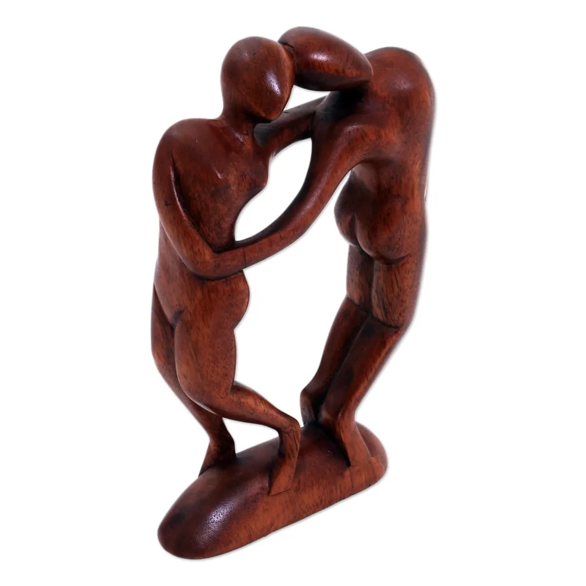 Novica Couple In Love Wood Sculpture