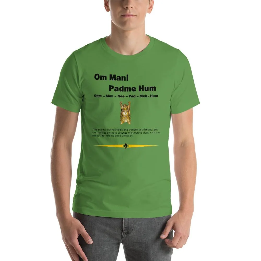 'Om Mani Padme Hum' Cotton Side-Seamed Short-Sleeved Unisex T-Shirt