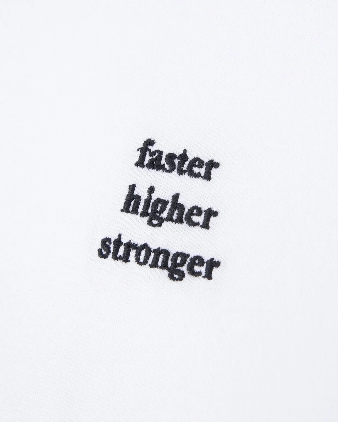 "Faster Higher" popincourt t-shirt