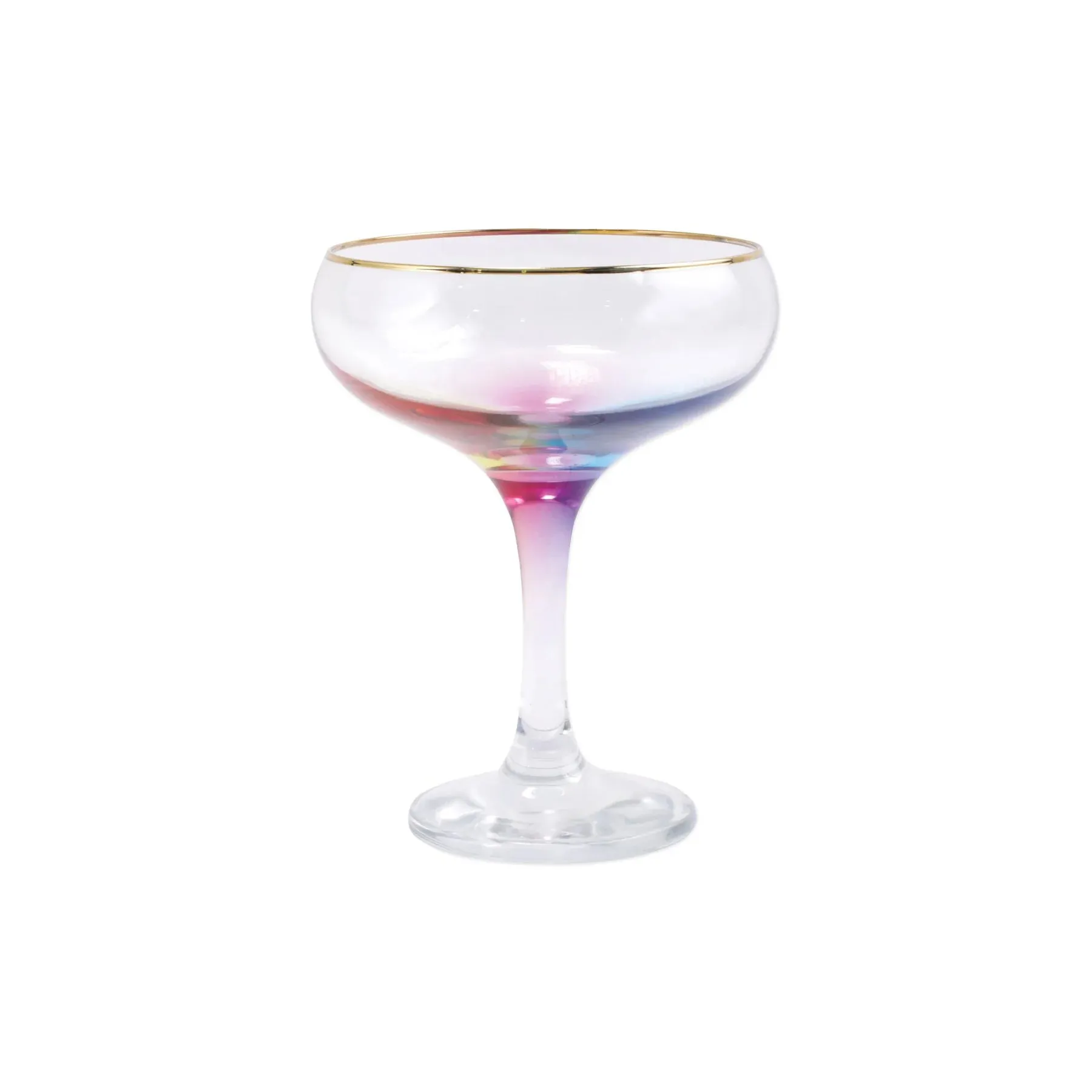 Rainbow Coupe Champagne Glass