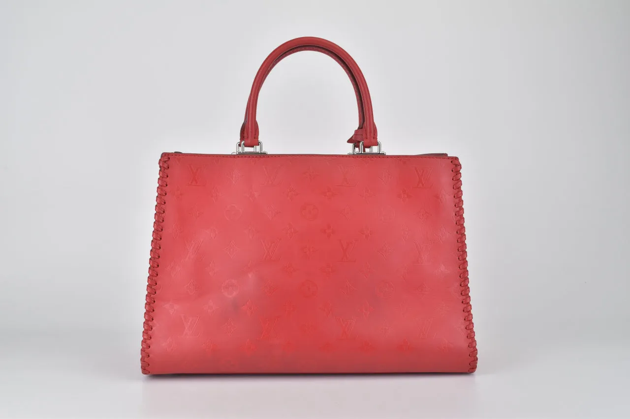 Rubis Monogram Cuir Plume Very Zipped Bag