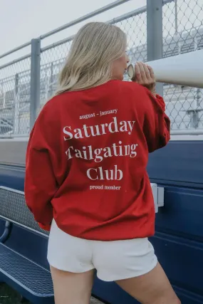 Saturday Tailgating Club Sweatshirt in Red // Charlie Southern