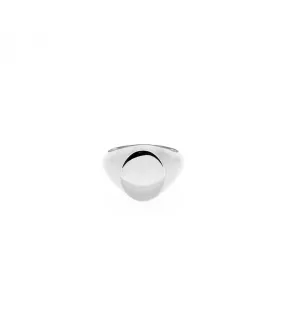 SMALL SIGNET RING -SILVER