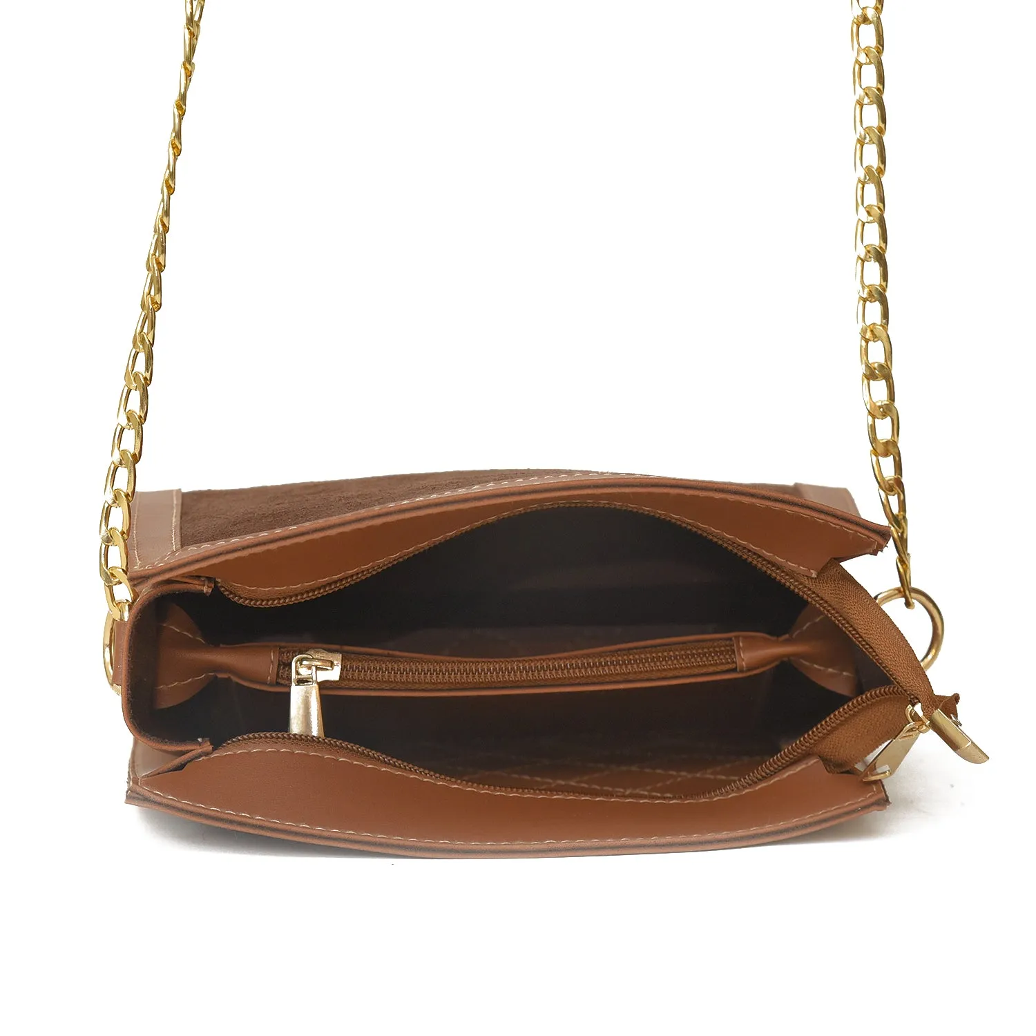 Sonic crossbody brown bag