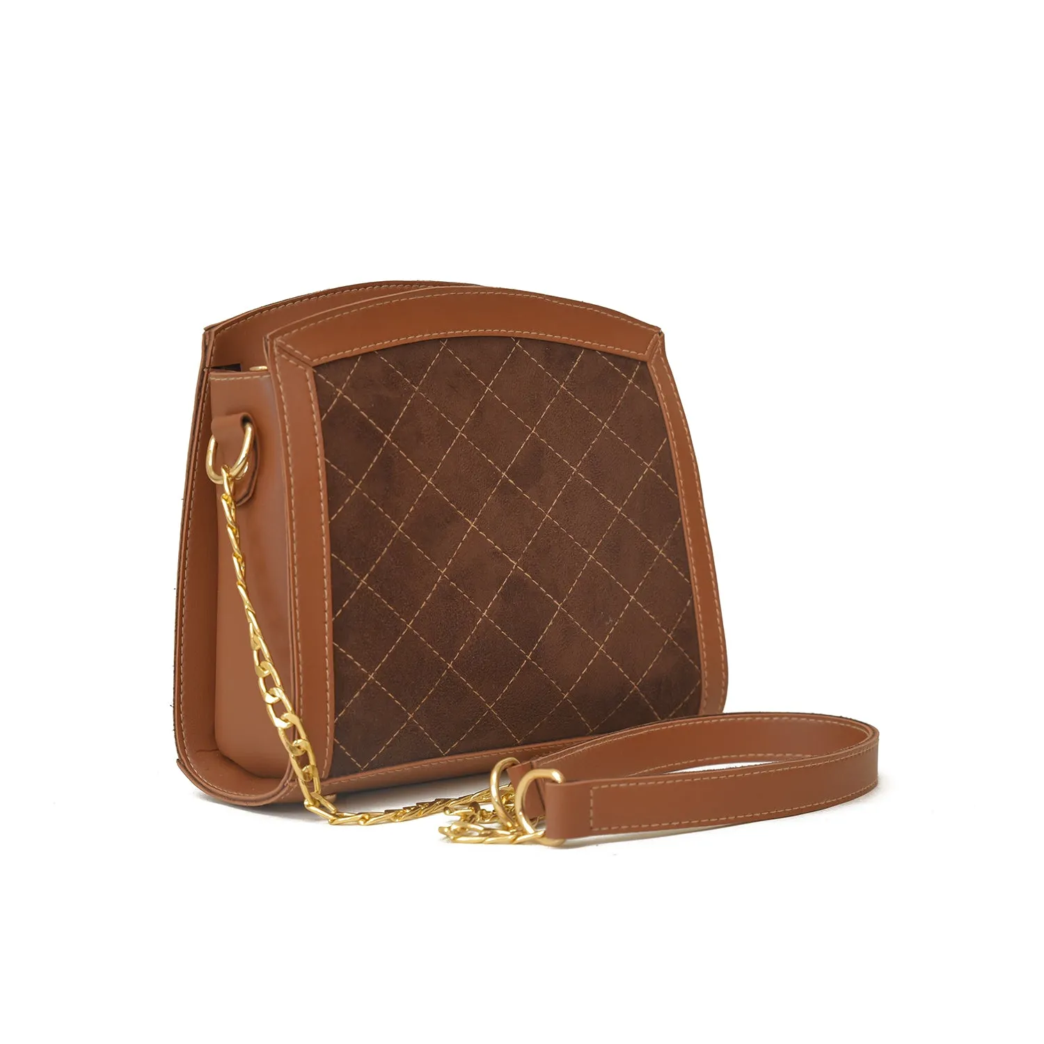 Sonic crossbody brown bag