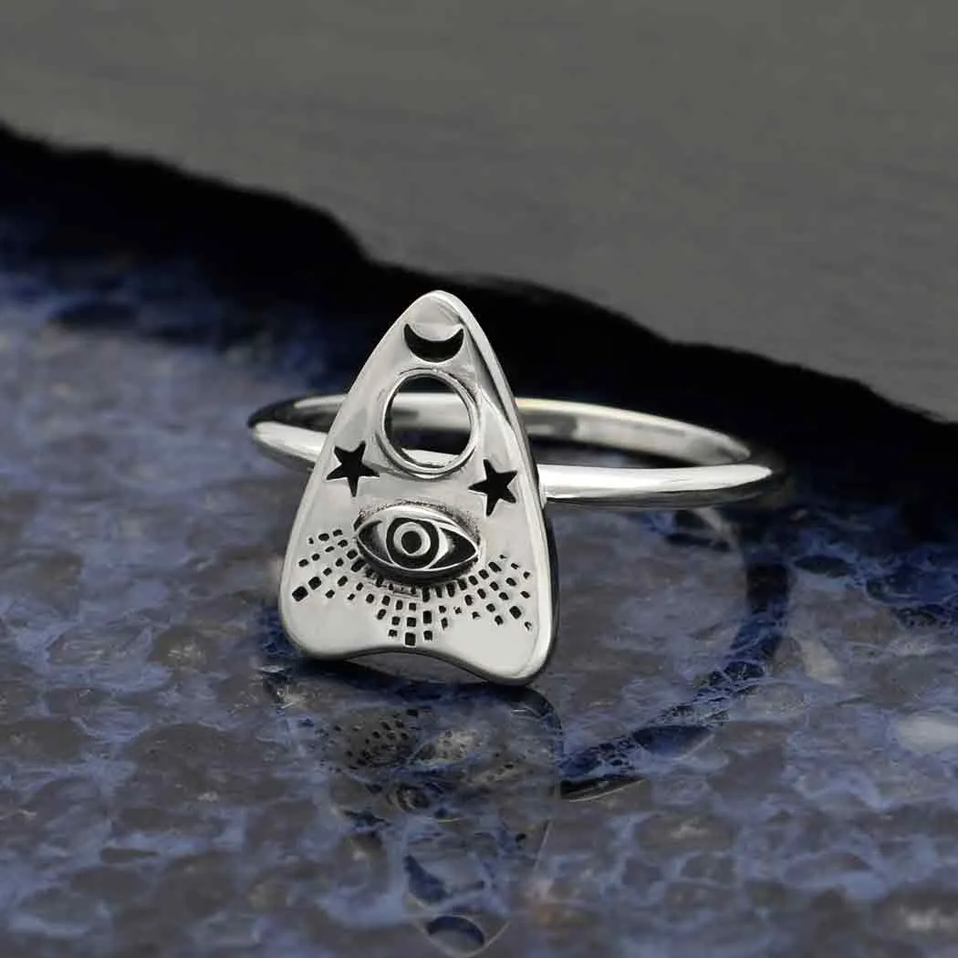 Sterling Silver Ouija Planchette Ring