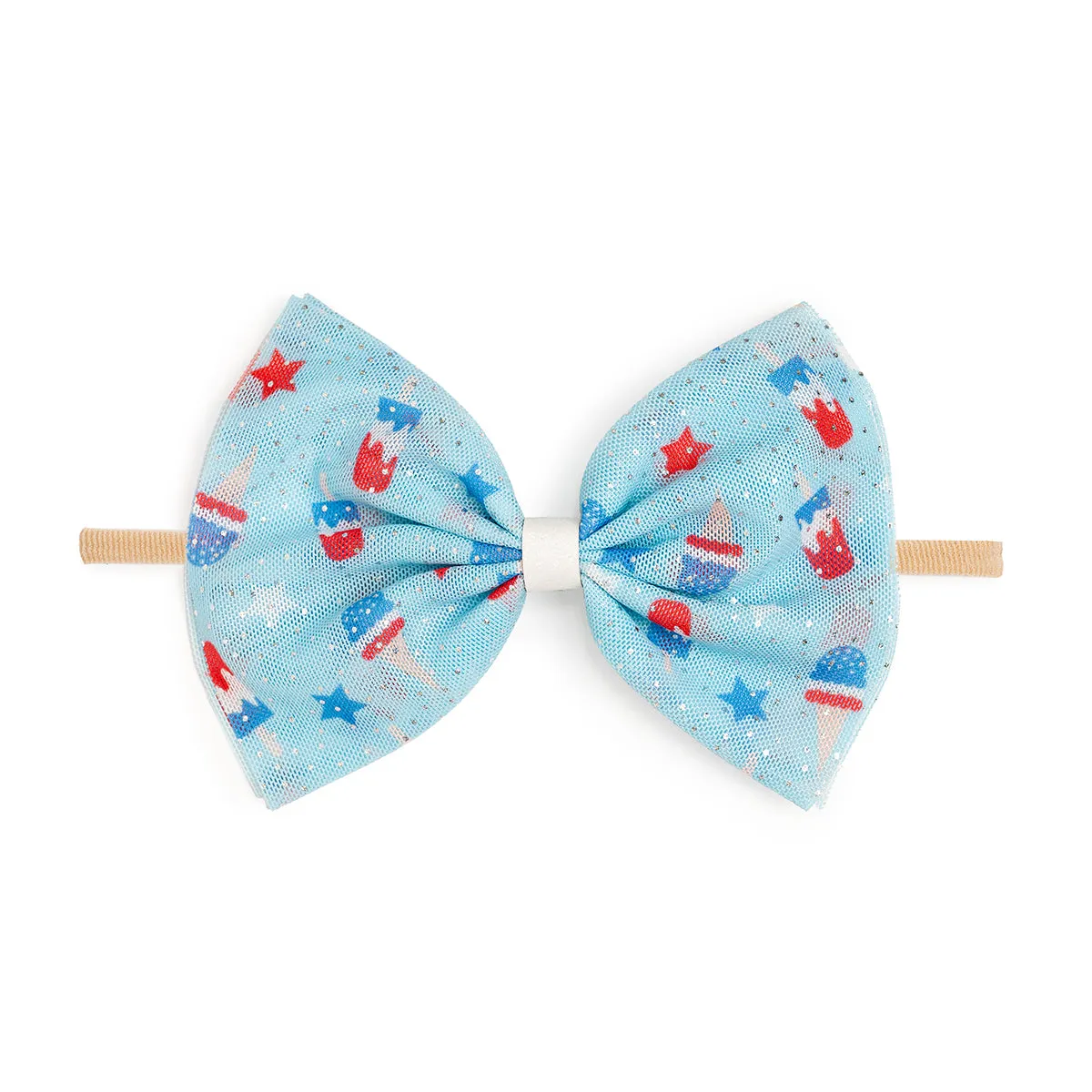 Sweet Wink Bomb Pop Tulle Bow Baby Headband