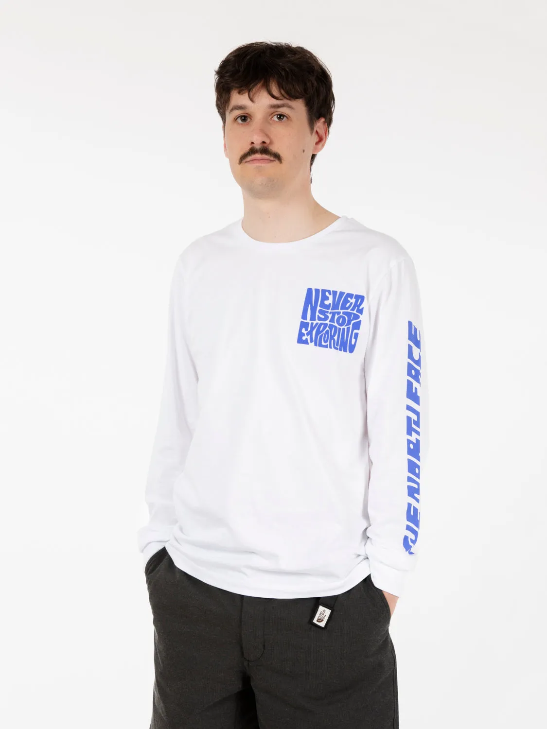 T-shirt l/s Mountain play tnf white