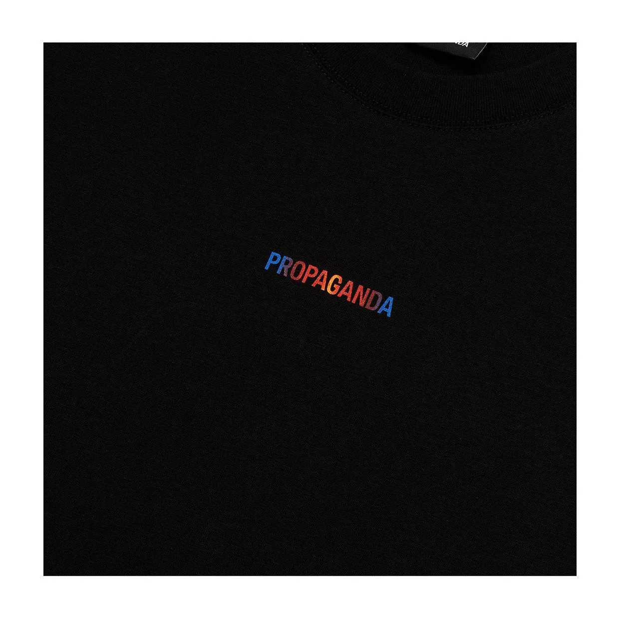 T-shirt Propaganda Ribs Gradient Nero