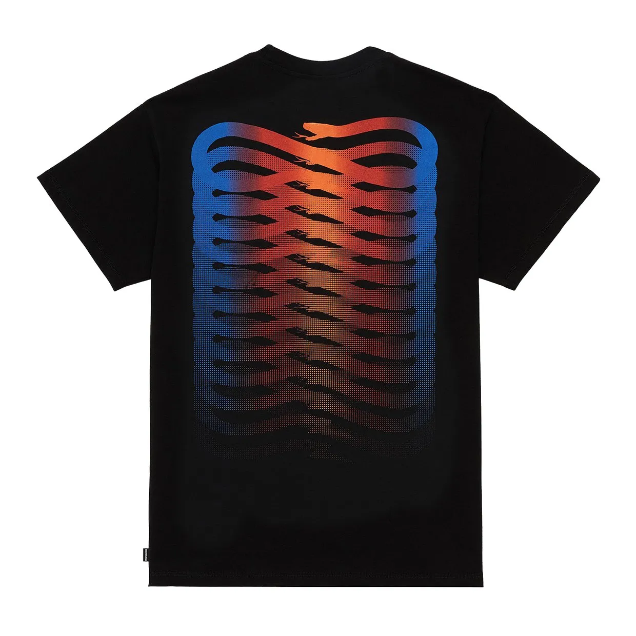 T-shirt Propaganda Ribs Gradient Nero