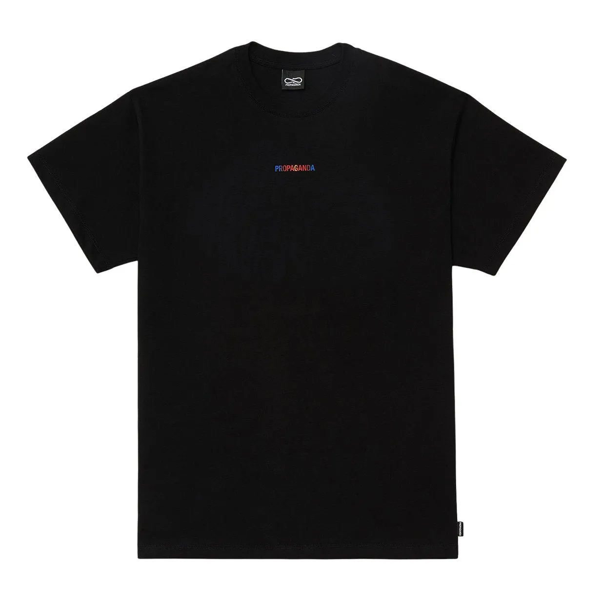 T-shirt Propaganda Ribs Gradient Nero