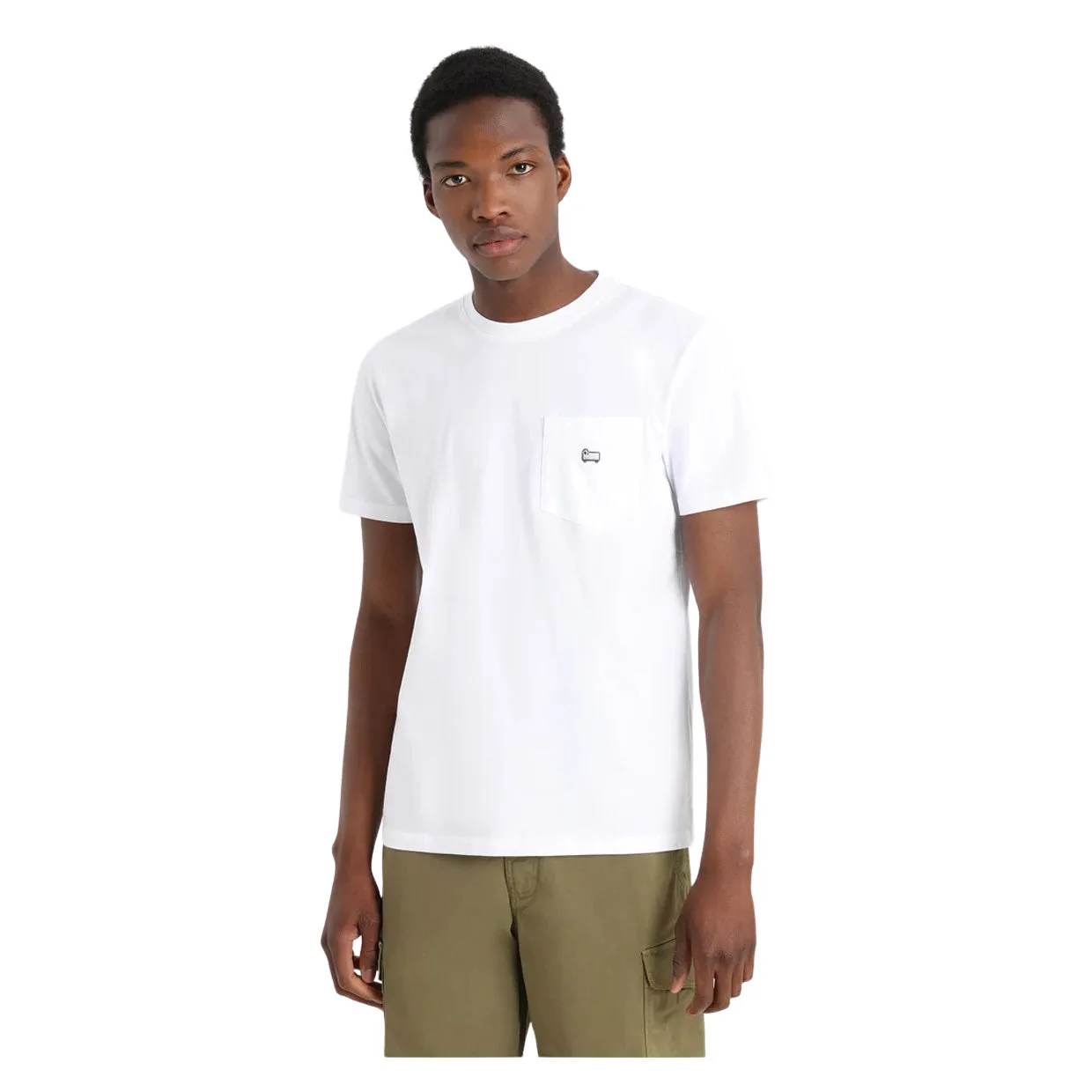 T-shirt Woolrich Pocket Bianco