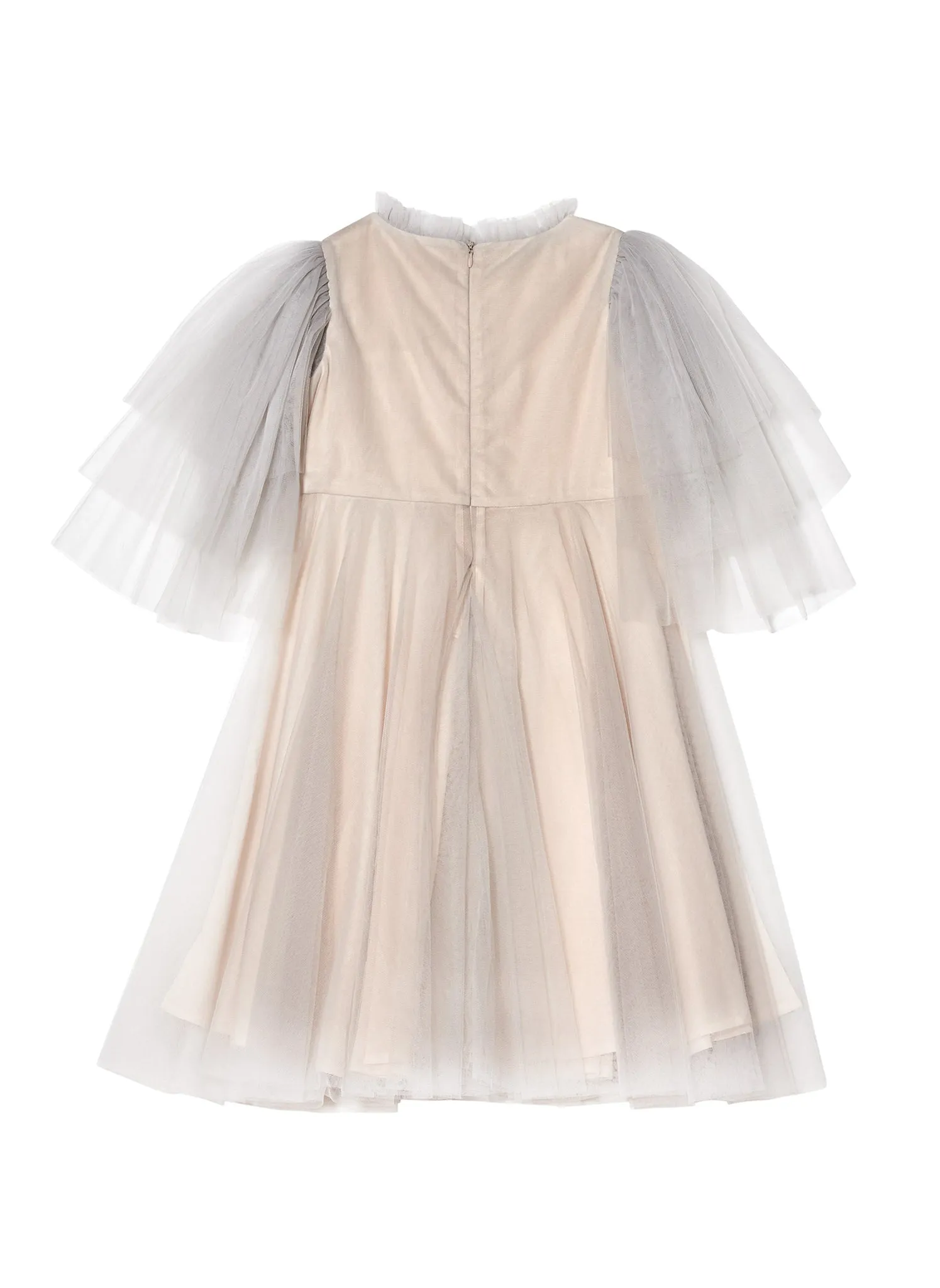 Tutu Du Monde Marguerite Tulle Dress in French Silver