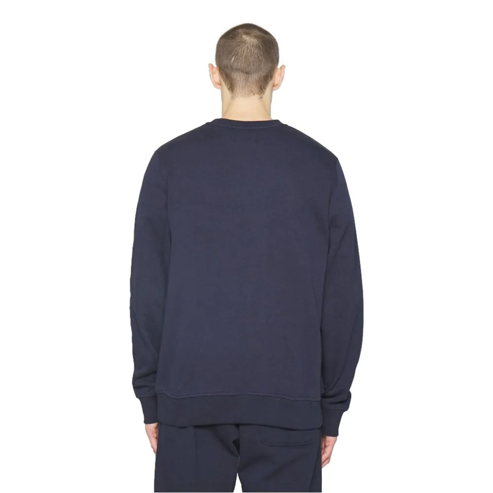 WOOD WOOD TYE TONAL LOGO SWEATSHIRT-NAVY